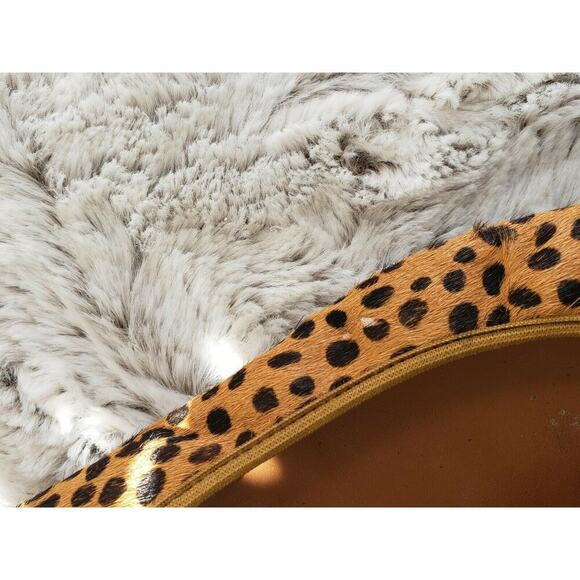 DIANE VON FURSTENBERG CALF HAIR CHEETA FLATS 8.5 - Picture 3 of 5